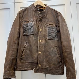 Carbon2Cobalt Stalwart Leather Jacket